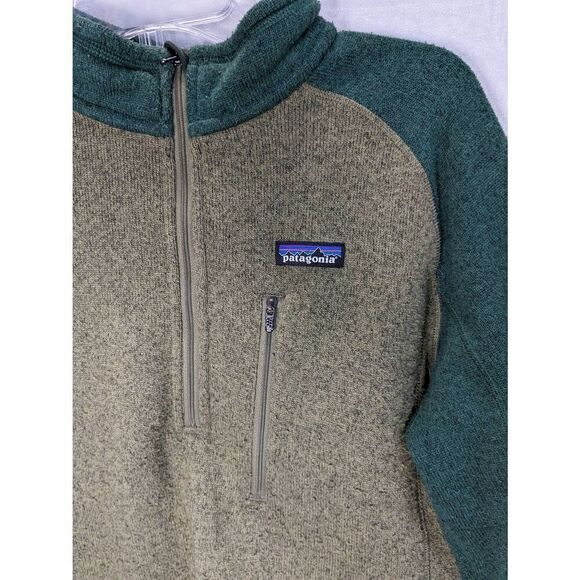 Vintage Patagonia Green Zip Front Hoodie Jacket Mens M Medium - Picture 2 of 8